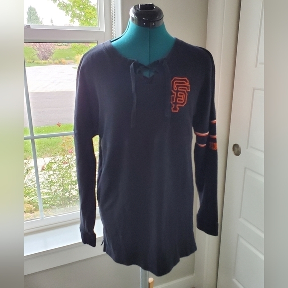 PINK VICTORIA'S SECRET MLB COLLECTION SAN FRANCISCO GIANTS SWEATSHIRT WOMEN XS - Picture 2 of 12